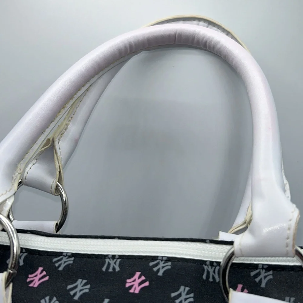 Black & Pink Logo Satchel Bag
